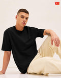 Casual Loose Fit Oversized T-Shirt (Bold Black)