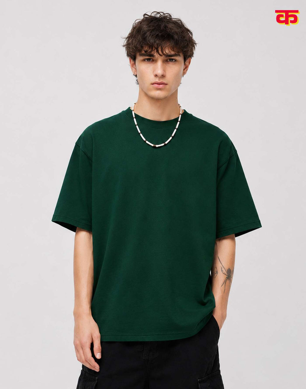Casual Loose Fit Oversized T-Shirt (Greeny)