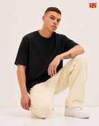 Casual Loose Fit Oversized T-Shirt (Bold Black)