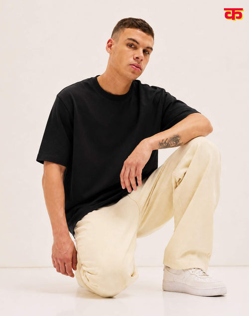 Casual Loose Fit Oversized T-Shirt (Bold Black)