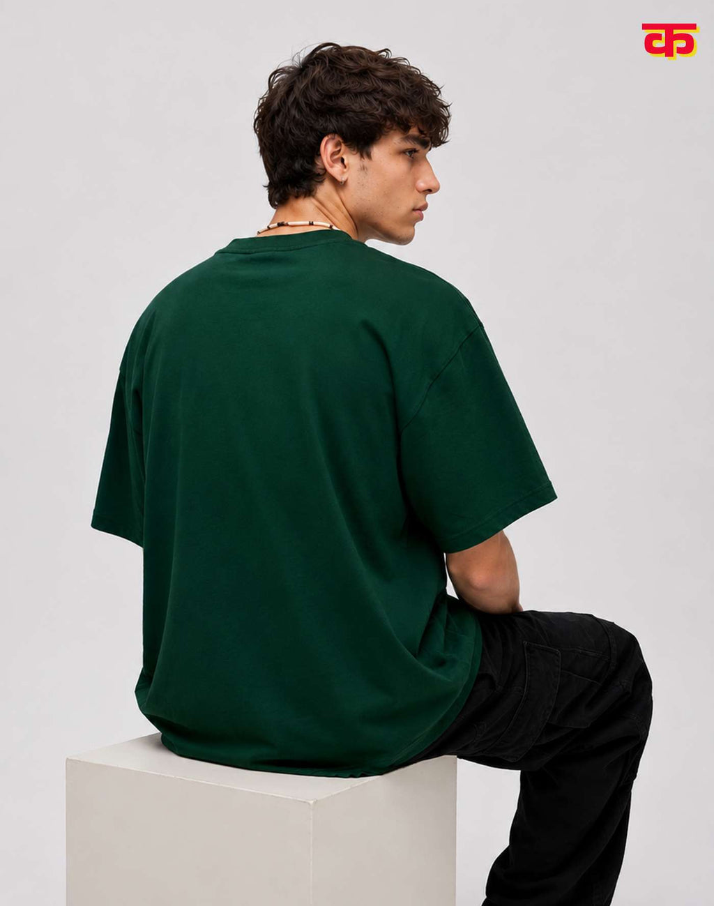 Casual Loose Fit Oversized T-Shirt (Greeny)