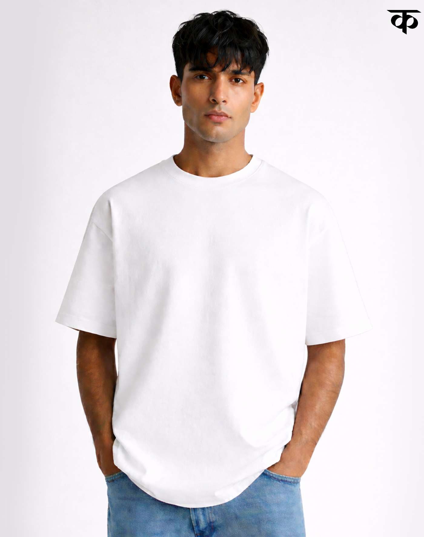 210 GSM Oversize T-shirt (Pure White)